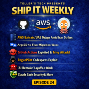 AWS Bahrain/UAE Data Center Issues Amid Iran Strikes, ArgoCD vs Flux GitOps Failures, GitHub Actions Hackerbot-Claw Attacks (Trivy), RoguePilot Codespaces Prompt Injection, Block “AI Remake” Layoffs, Claude Code Security — Ship It Weekly episode cover art